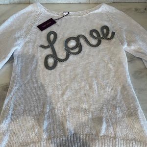 NWT LOVE SWEATER perfect for Valentine's Day 💝